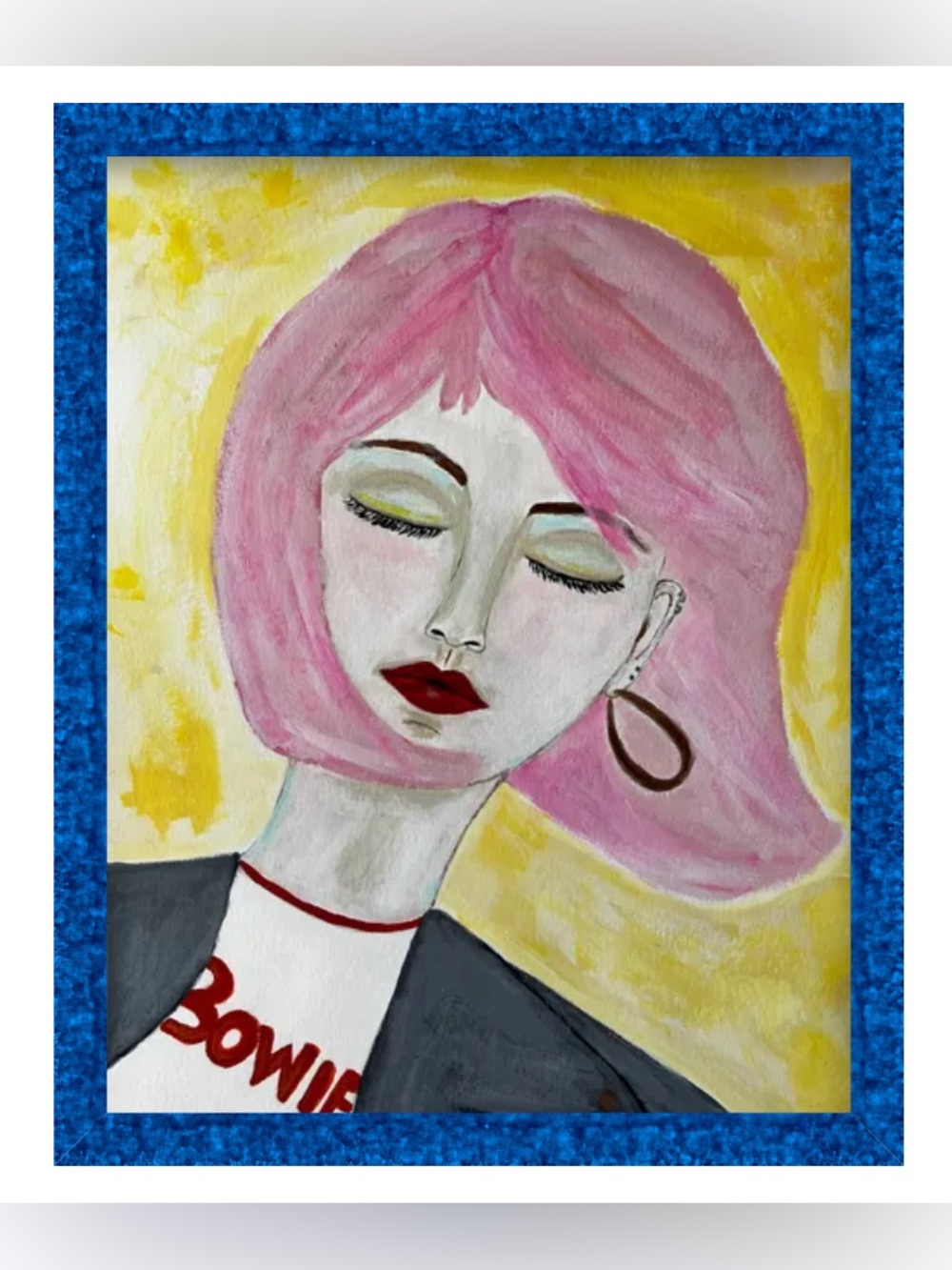 Original art painting of a 90s inspired woman - Picture 2 of 3